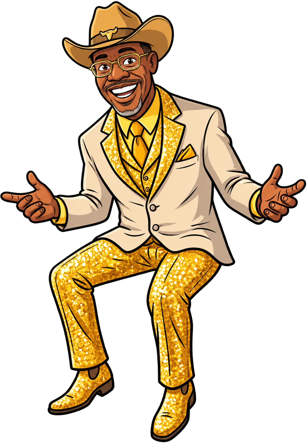 The AK Networking cowboy mascot